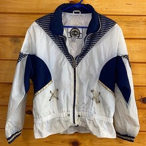 vintage navy & gold windbreaker